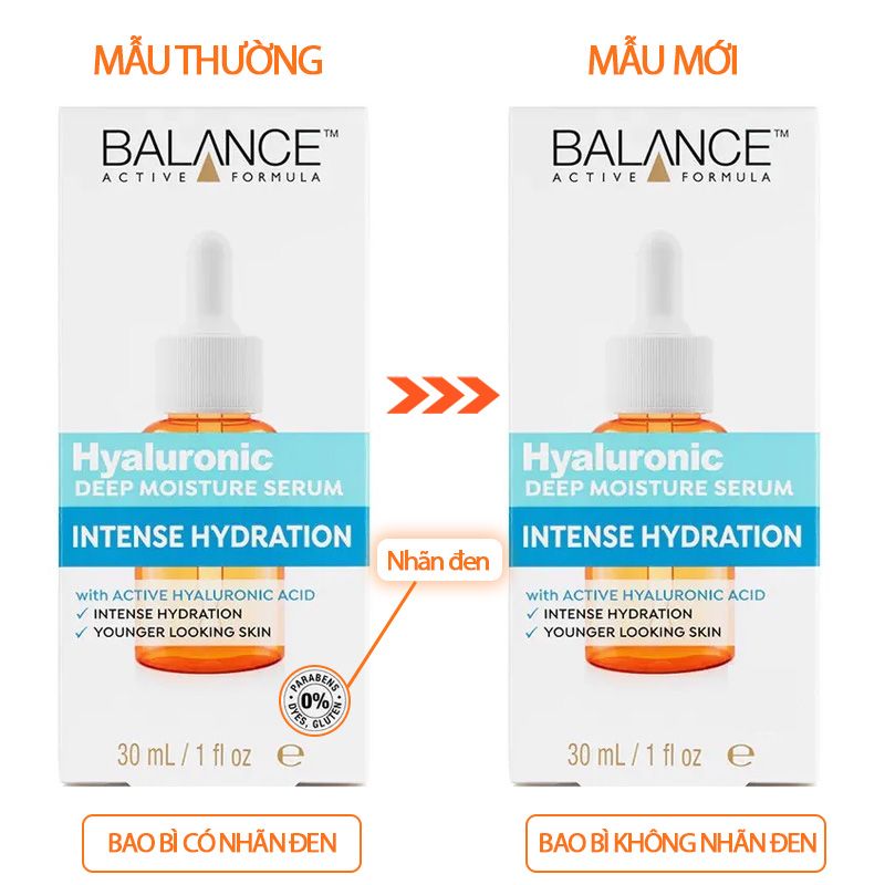 Serum Balance Active Formula Tinh Chất Cấp Nước Dưỡng Ẩm Balance Active Formula Hyaluronic Deep Moisture Serum 30ml