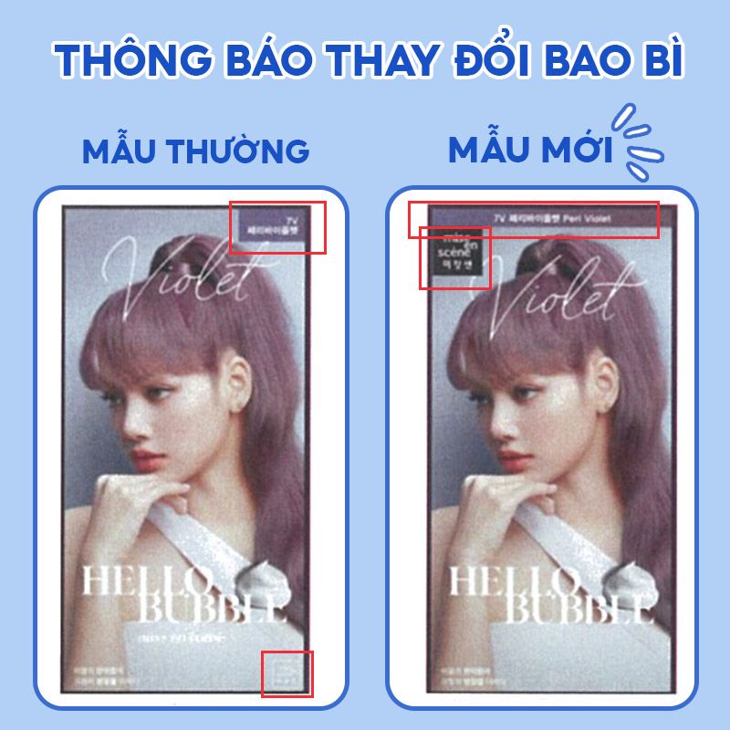 [Black Pink's Choice] Thuốc Gội Nhuộm Tóc Dạng Bọt Mise En Scene Hello Bubble Foam Color