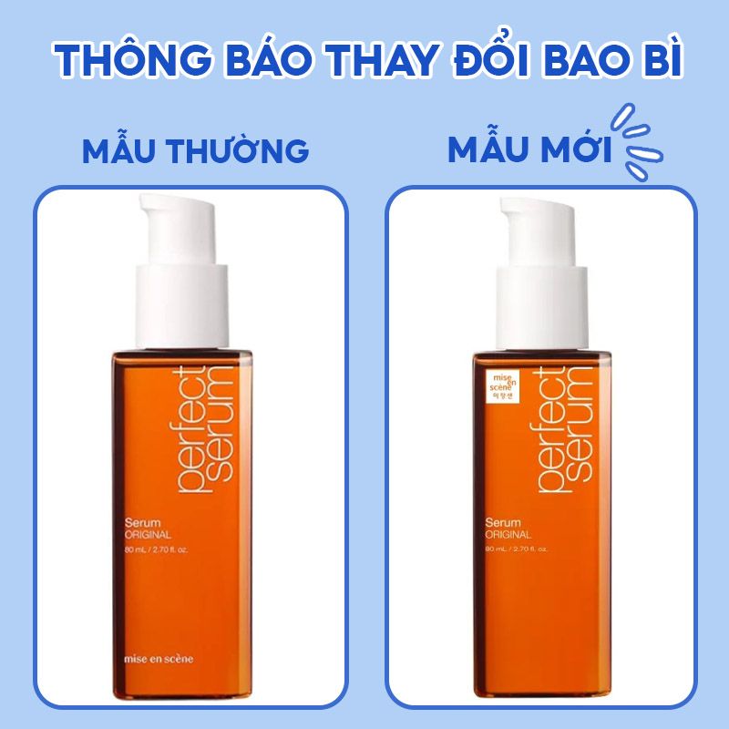 Tinh Chất Dưỡng, Phục Hồi Tóc, Giữ Nếp Tóc Khi Tạo Kiểu Mise En Scene Perfect Serum