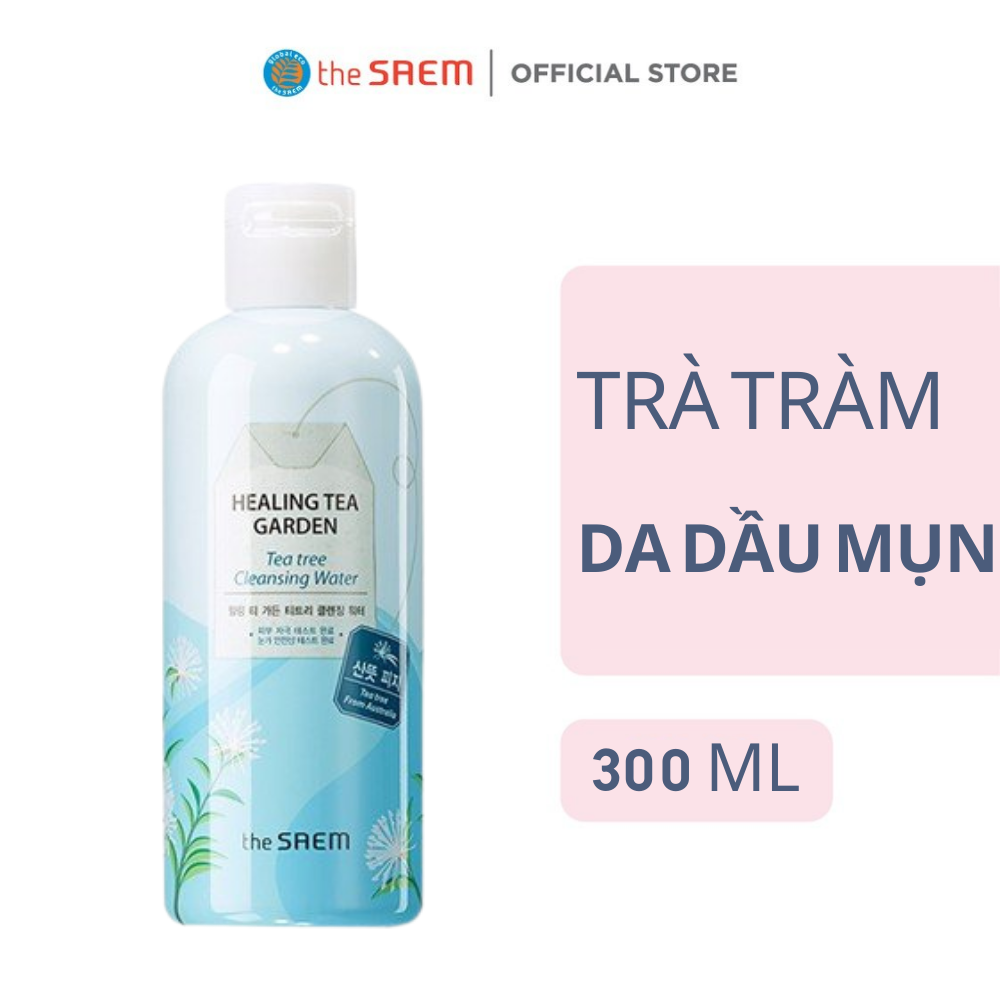 Nước Tẩy Trang Chiết Xuất Từ Các Loại Lá Trà The Saem Healing Tea Garden Cleansing Water 300ml