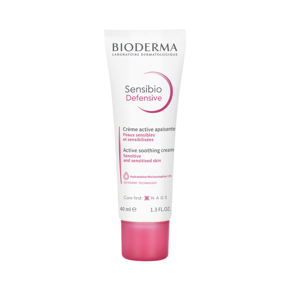 [Tặng Sữa Rửa Mặt 45ml] Kem Dưỡng Ẩm Làm Dịu Da, Phục Hồi Da Cho Da Nhạy Cảm Bioderma Sensibio Defensive Cream 40ml