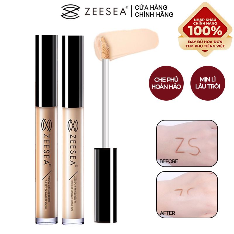 Kem Che Khuyết Điểm Che Phủ Toàn Diện, Mịn Lì, Lâu Trôi Zeesea Aqua Concealer 3ml