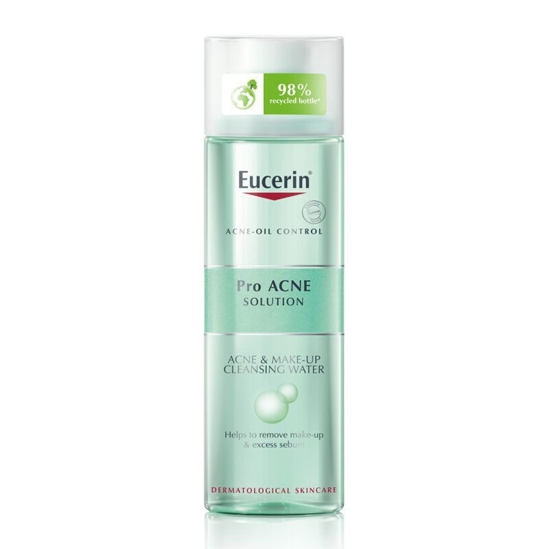 [200ml] Nước Tẩy Trang Làm Sạch Sâu, Hạn Chế Mụn Eucerin Acne-Oil Control Pro Acne Solution Acne & Make-up Cleansing Water