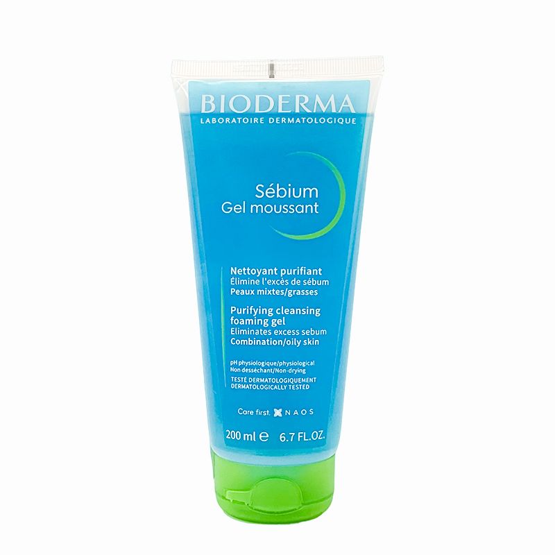 Gel Rửa Mặt Ngăn Ngừa Mụn Cho Da Dầu Bioderma Sebium Gel Moussant