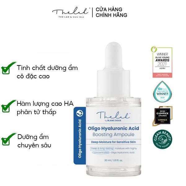 Serum The Lab Dưỡng Ẩm Chuyên Sâu The Lab Oligo Hyaluronic Acid Boosting Ampoule 30ml