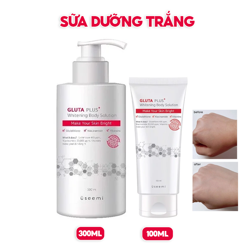 Sữa Dưỡng Trắng, Nâng Tông Da Body Useemi Gluta Plus Whitening Body Solution