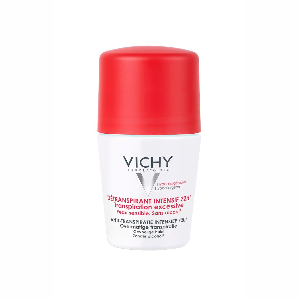 Lăn Khử Mùi Ngăn Mồ Hôi, Giữ Khô Thoáng Suốt 72H Vichy Detranspirant Intensif 72H 50ml (Che tên sản phẩm khi giao hàng)