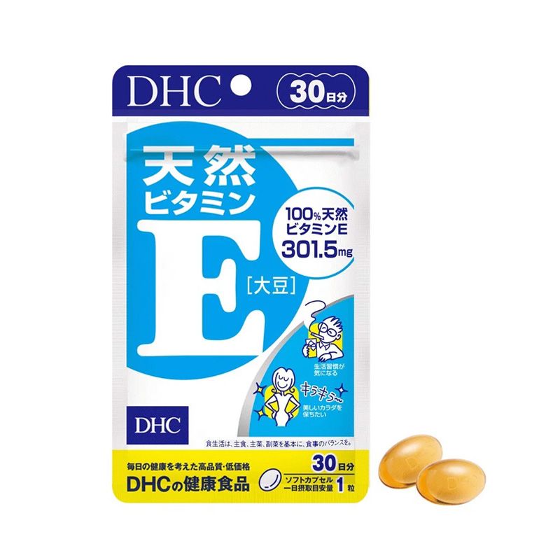 [GÓI 30 VIÊN/30 NGÀY] Viên Uống Bổ Sung Vitamin E DHC Natural Vitamin E