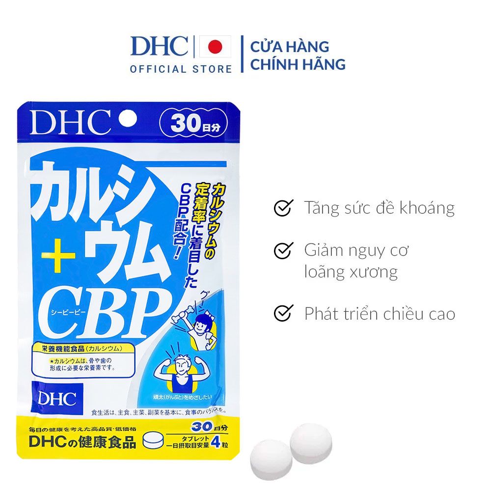 Viên Uống Canxi Giúp Xương Chắc Khỏe DHC Calcium + CBP