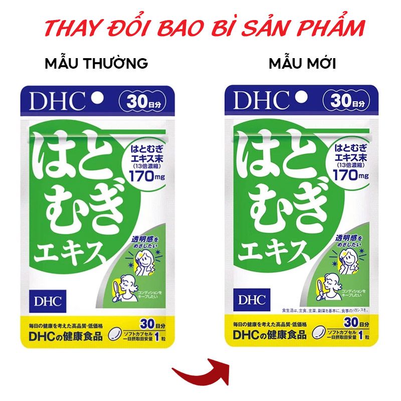 Viên Uống Trắng Da Từ Bột Ý Dĩ DHC Adlay Extract (30 Viên/30 Ngày) (date 05/2025)