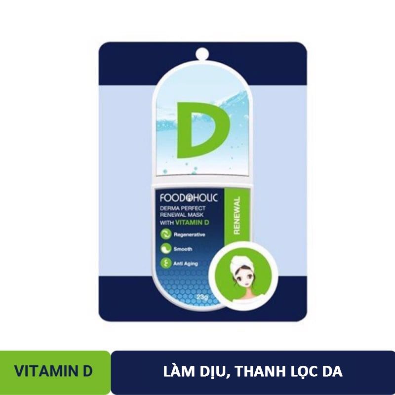 Măt Nạ Giấy Dưỡng Âm, Hỗ Trợ Dưỡng Trắng Da Hàn Quốc Foodaholic Essential Mask (Vitamin A, B, C, D, E, K, Ngọc Trai, Tổ Yến) 23g