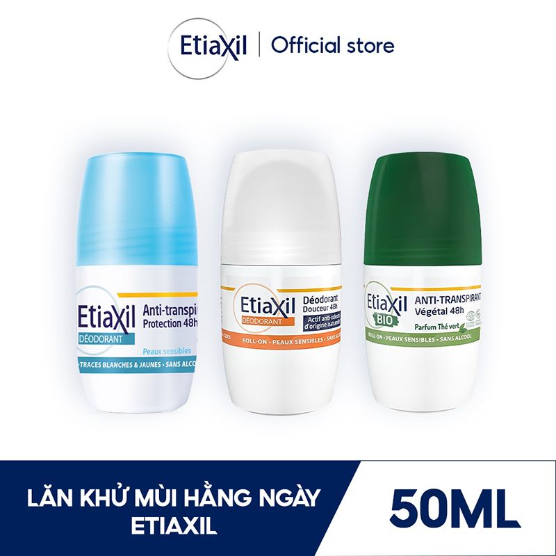 Lăn Khử Mùi Hằng Ngày Dạng Lăn Etiaxil Deodorant 50ml (Che tên sản phẩm khi giao hàng)