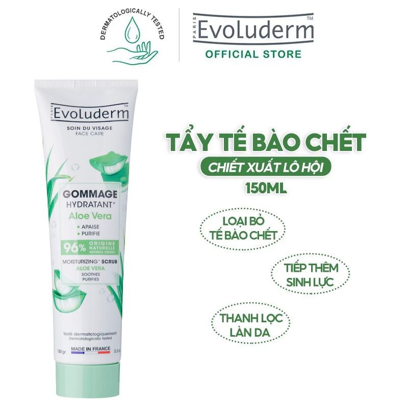 Tẩy Tế Bào Chết Chiết Xuất Từ Thiên Nhiên Evoluderm Gommage Scrub 150g