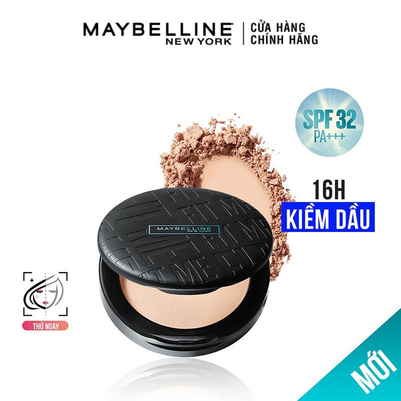 Phấn Phủ Dạng Nén Che Phủ Hoàn Hảo, Kiềm Dầu Hiệu Quả Maybelline Fit Me Matte Poreless Powder SPF32 /PA+++ 6g - Hộp Tròn