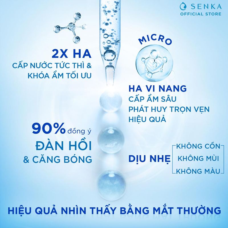 Serum Senka Tinh Chất Dưỡng Ẩm Và Ngừa Lão Hóa Senka Deep Moist 3X HA Serum 30ml