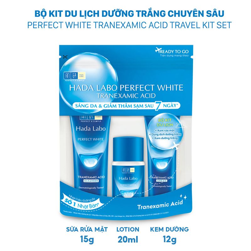 Nước Hoa Hồng Dưỡng Sáng Da, Giảm Thâm Sạm Hada Labo Perfect White Tranexamic Acid Lotion