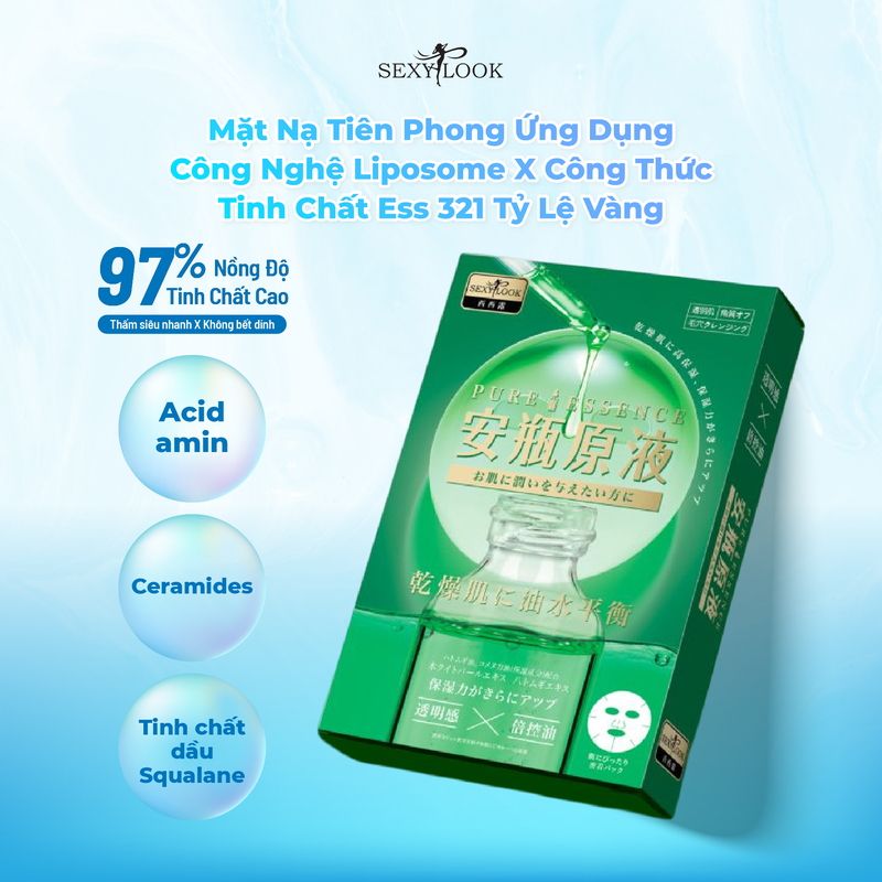 Mặt Nạ Tinh Dầu Dưỡng Ẩm, Sáng Da, Ngừa Mụn Sexylook Pure Essence Mask