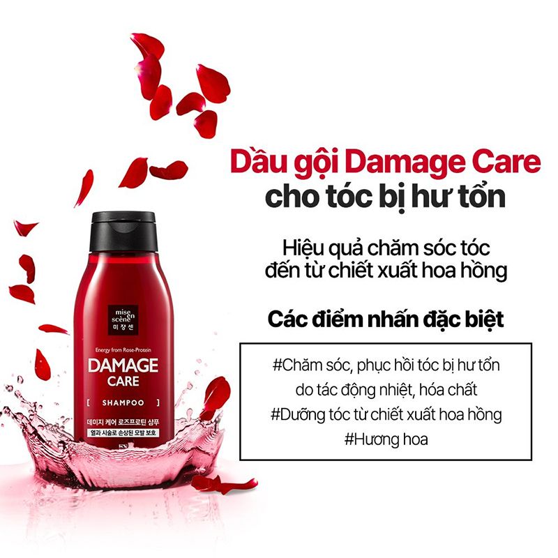 Dầu Gội Phục Hồi Tóc, Tăng Độ Bồng Bềnh Cho Tóc Mise en Scène Shampoo 200ml