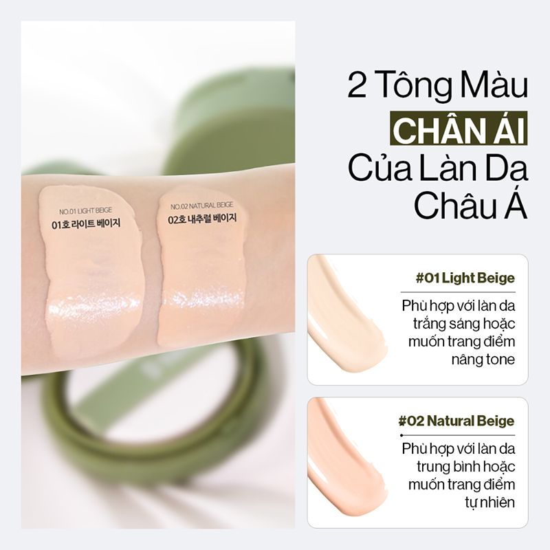 Phấn Nước Kiềm Dầu, Che Phủ Cao GLAMRR Q Vegan Super Cover Cushion SPF50+/PA+++