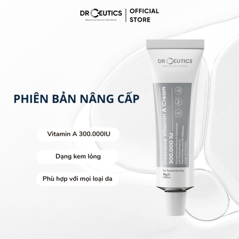 Kem Dưỡng Ngăn Ngừa Lão Hóa DrCeutics Vitamin A Cream 35g