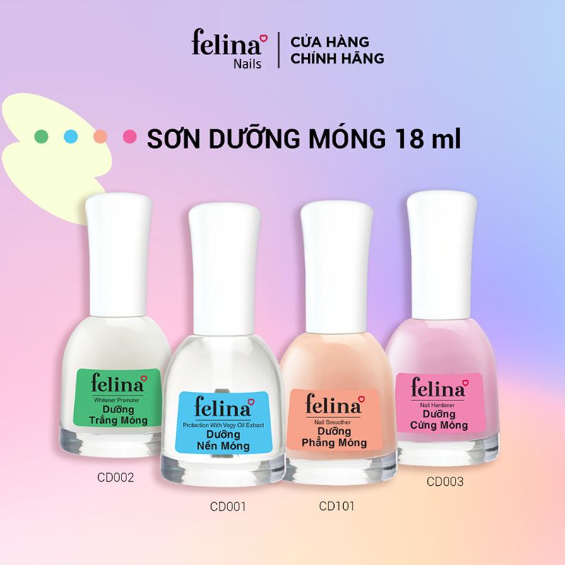 Sơn Dưỡng Móng, Tái Tạo Lớp Nền Felina Nail Care & Treatment 14.5ml