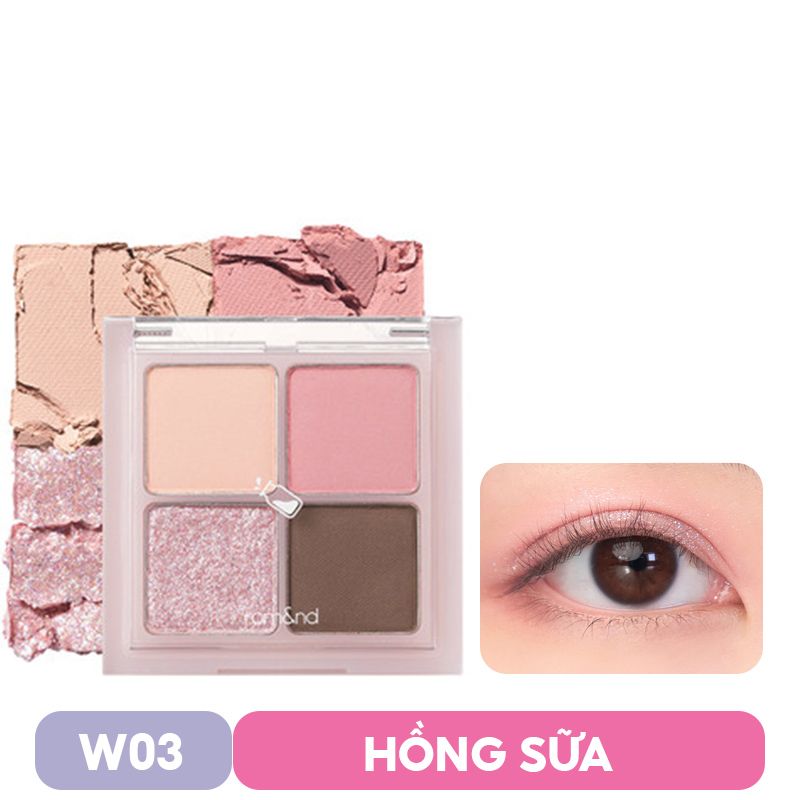 Bảng Phấn Mắt 4 Ô Xinh Xắn, Ngọt Ngào Romand Better Than Eye Milk Series - Milk Series