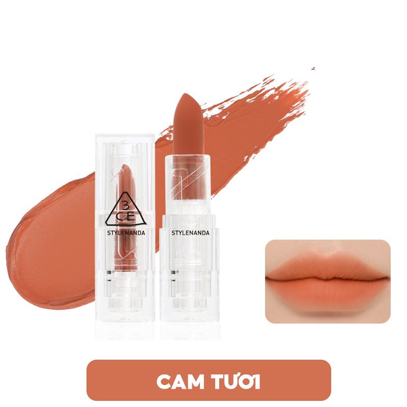 [PHIÊN BẢN GIỚI HẠN] Son Thỏi Lì, Lên Màu Chuẩn 3CE Soft Matte Lipstick 3.5g