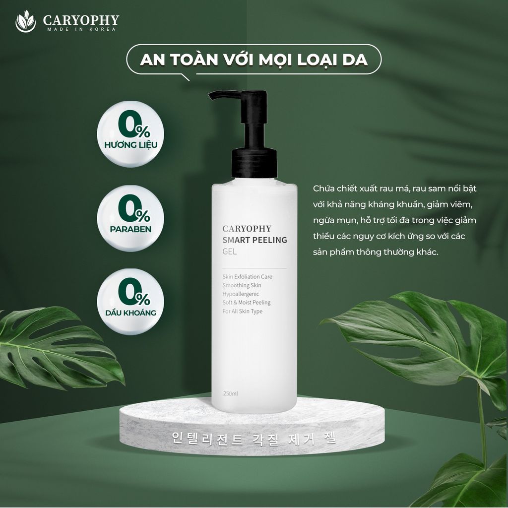 Tẩy Tế Bào Chết Thông Minh Ngăn Ngừa Mụn Caryophy Smart Peeling Gel 250ml