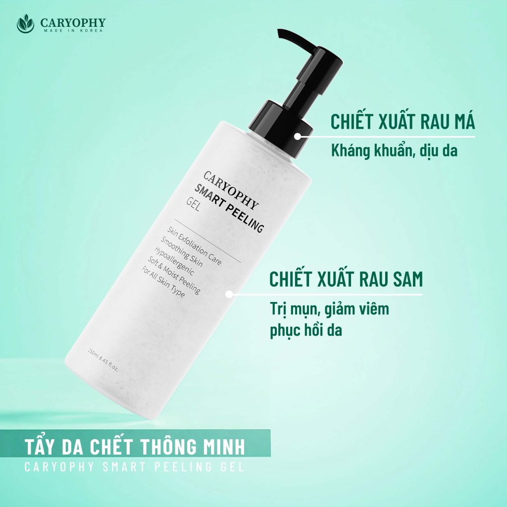 Tẩy Tế Bào Chết Thông Minh Ngăn Ngừa Mụn Caryophy Smart Peeling Gel 250ml