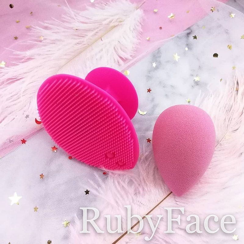 [NHẬP KHẨU] Set Bông Mút Trang Điểm Và Miếng Rửa Mặt RubyFace - SPJZS (Màu ngẫu nhiên)