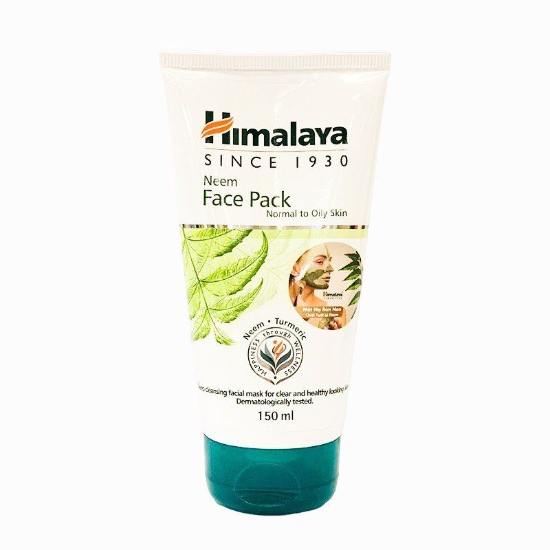 Mặt Nạ Đất Sét Kiểm Soát Dầu Chiết Xuất lá Neem Himalaya Neem Face Pack