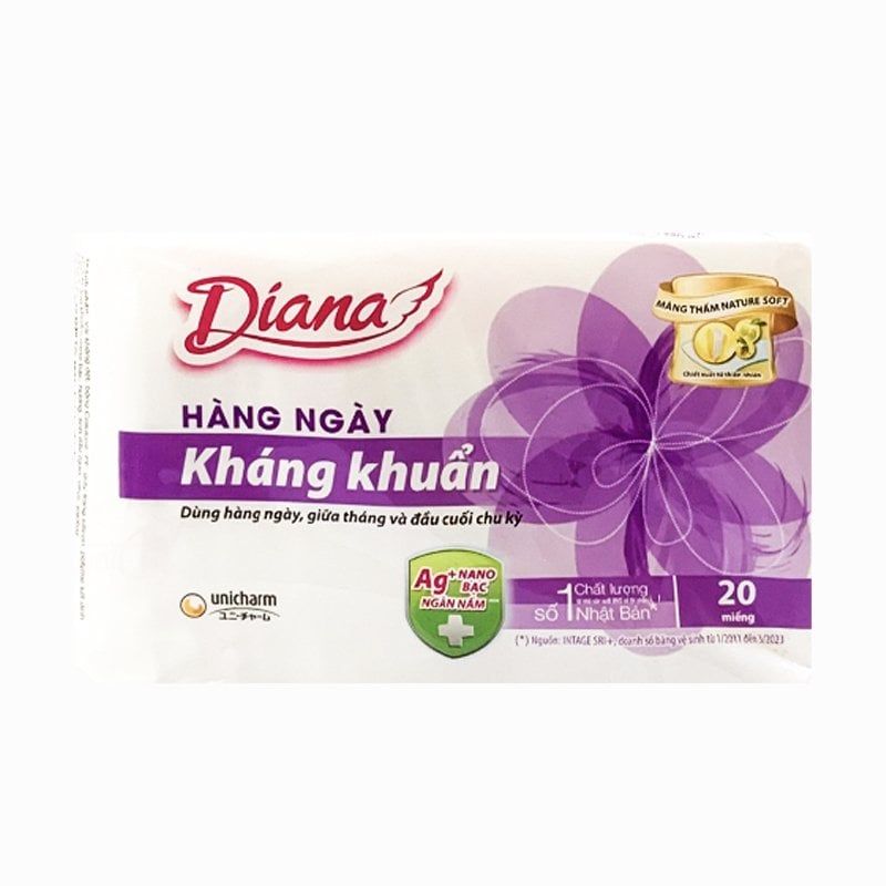 Băng Vệ Sinh Diana Sensi Hằng Ngày Kháng Khuẩn - 20 Miếng