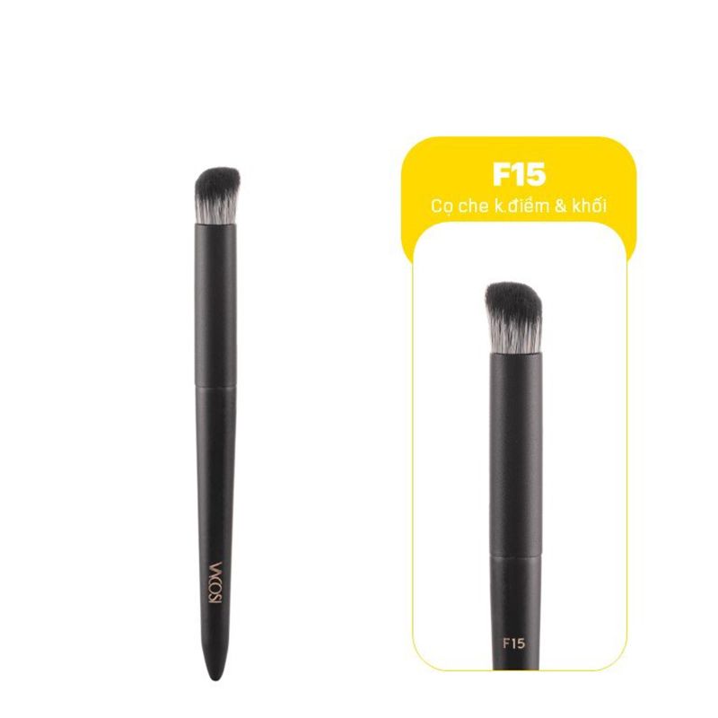 Cọ Xéo Bầu Che Khuyết Điểm, Tạo Khối Xéo Bầu Vacosi Round Concealer Brush - F15