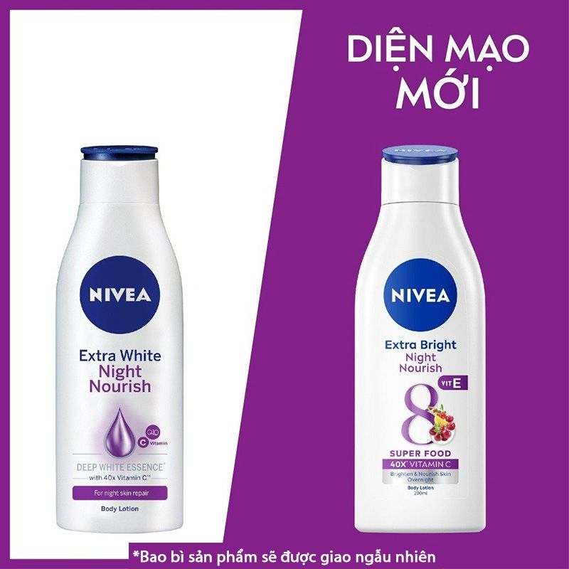 Sữa Dưỡng Thể Hỗ Trợ Dưỡng Sáng, Giúp Da Đàn Hồi, Căng Mịn Nivea Extra Bright Body Lotion