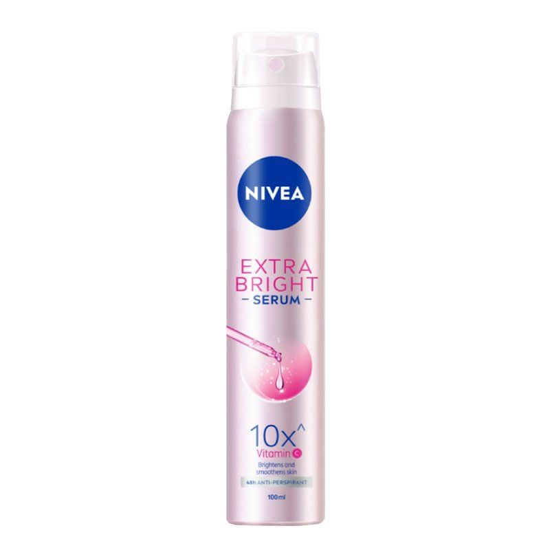 Xịt Khử Mùi Trắng Mịn Nivea Extra Bright Serum Spray 100ml