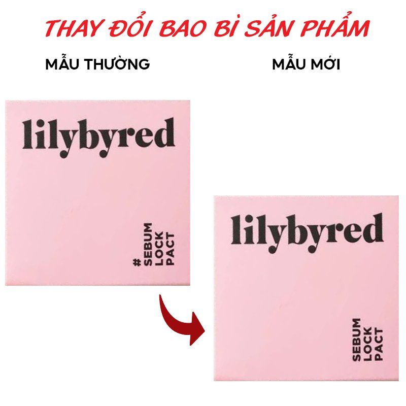 Phấn Phủ Dạng Nén Kiềm Dầu Hiệu Quả, Cho Làn Da Mịn Màng Lilybyred Sebum Lock Pact 5.5g