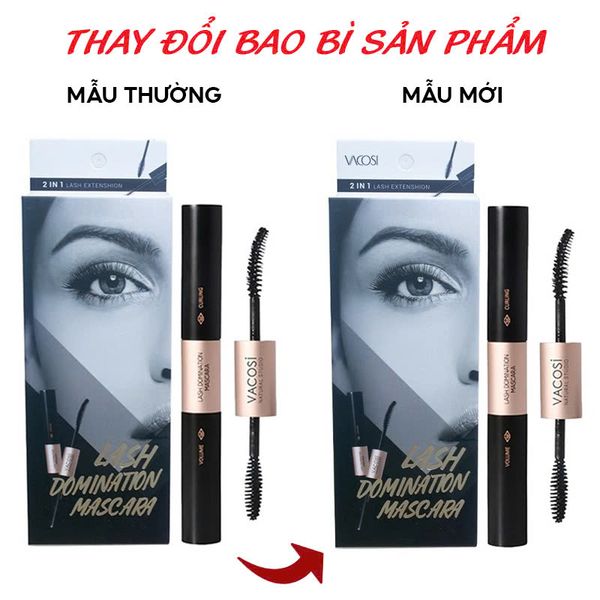 Mascara Vacosi 2 Trong 1 Làm Dài Và Cong Mi Tự Nhiên Lash Domination Mascara 10g - VM09