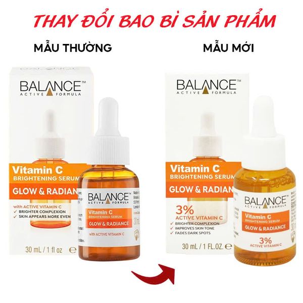 Serum Balance Active Formula Hỗ Trợ Dưỡng Sáng, Làm Đều Màu Da Balance Active Formula Vitamin C Brightening Serum 30ml