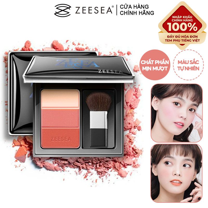 Phấn Má Hồng 3 Màu Zeesea 3 Color Concealer Blusher 5g