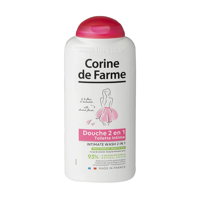 Sữa Tắm Làm Sạch Nhẹ Nhàng Cơ Thể Và Vùng Kín Corine De Farme Shower Gel 250ml