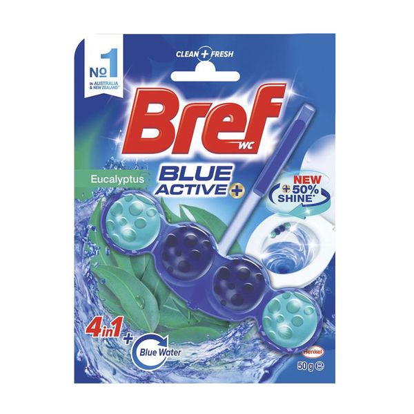 Thanh treo bồn cầu Bref Blue Active khử mùi và diệt khuẩn