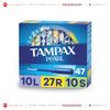 Băng vệ sinh Tampons siêu thấm Tampax Pearl Light, Regular, Super, hộp 47 miếng
