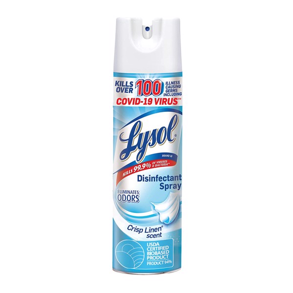 Xịt diệt khuẩn Lysol Disinfectant Spray Crisp Linen 538g