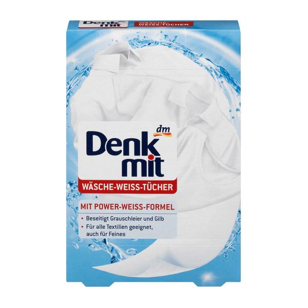 Miếng giặt tẩy trắng quần áo Denkmit (20 miếng)