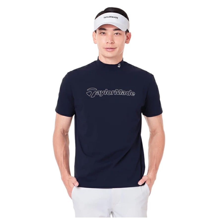 Áo golf nam tay ngắn 2MSMO-TL429 NAVY M19640 | TaylorMadeÁo golf nam tay ngắn TM Basic S/S Mock 2MSMO-TL429 NAVY M19640 | TaylorMade