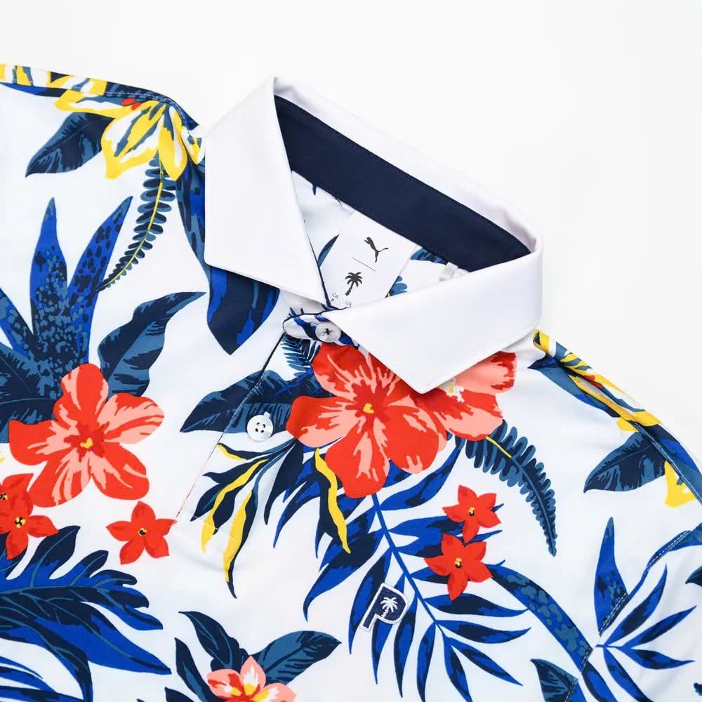 Áo golf nam tay ngắn PUMA X PTC Floral Polo 62956902 | PUMA