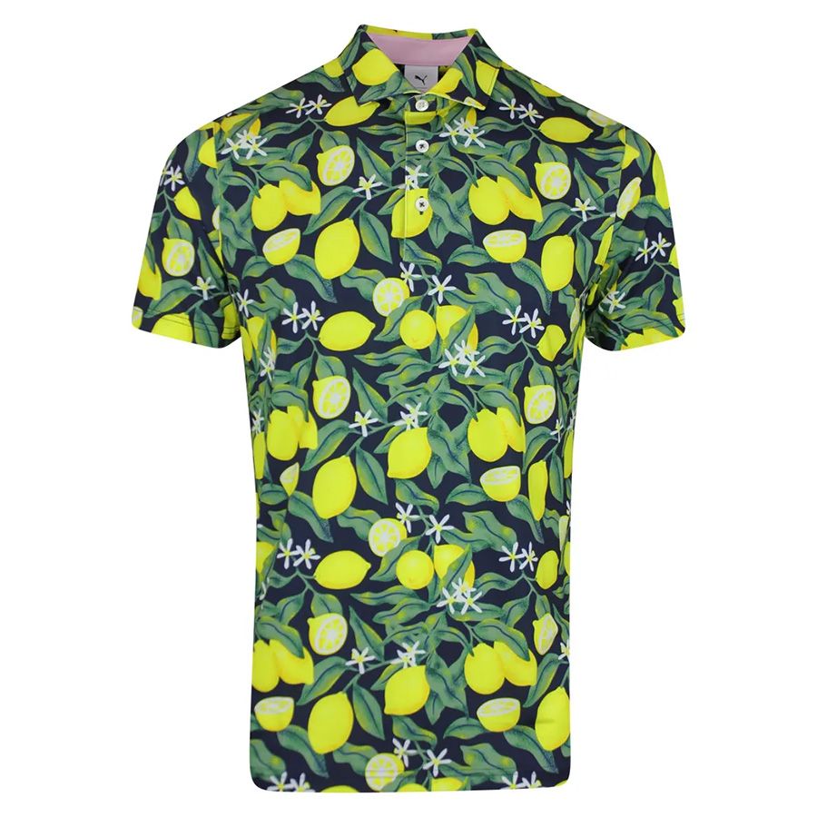 Áo golf nam tay ngắn PUMA X AP Lemon Branch Polo 63029901 | PUMA