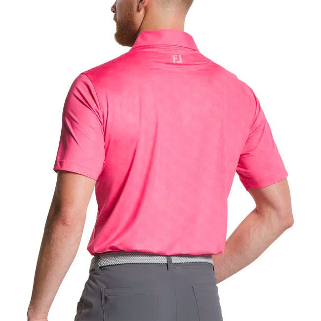 Áo golf nam tay ngắn Speckle Print Lisle Pink Lemonade 32798 | FootJoy
