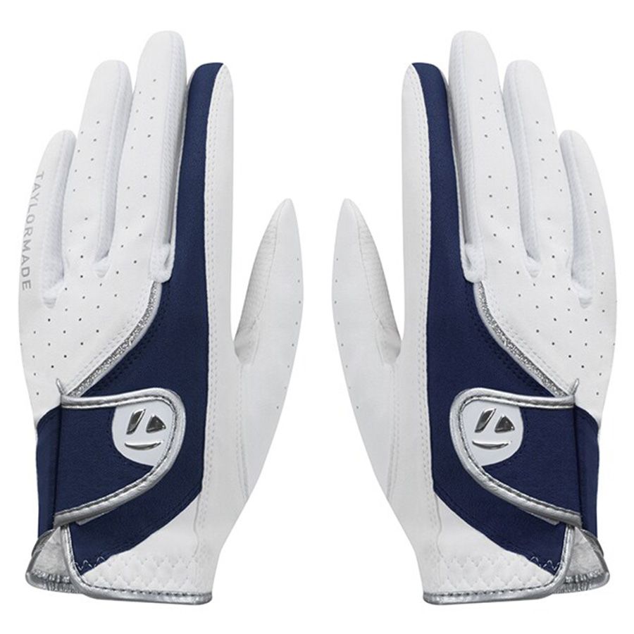 Cặp găng tay golf nữ Grit Element 2WSGL-TJ178 WHITE/ NAVY N94917 | TayCặp găng tay golf nữ Grit Element 2WSGL-TJ178 WHITE/ NAVY N94917 | TaylorMade