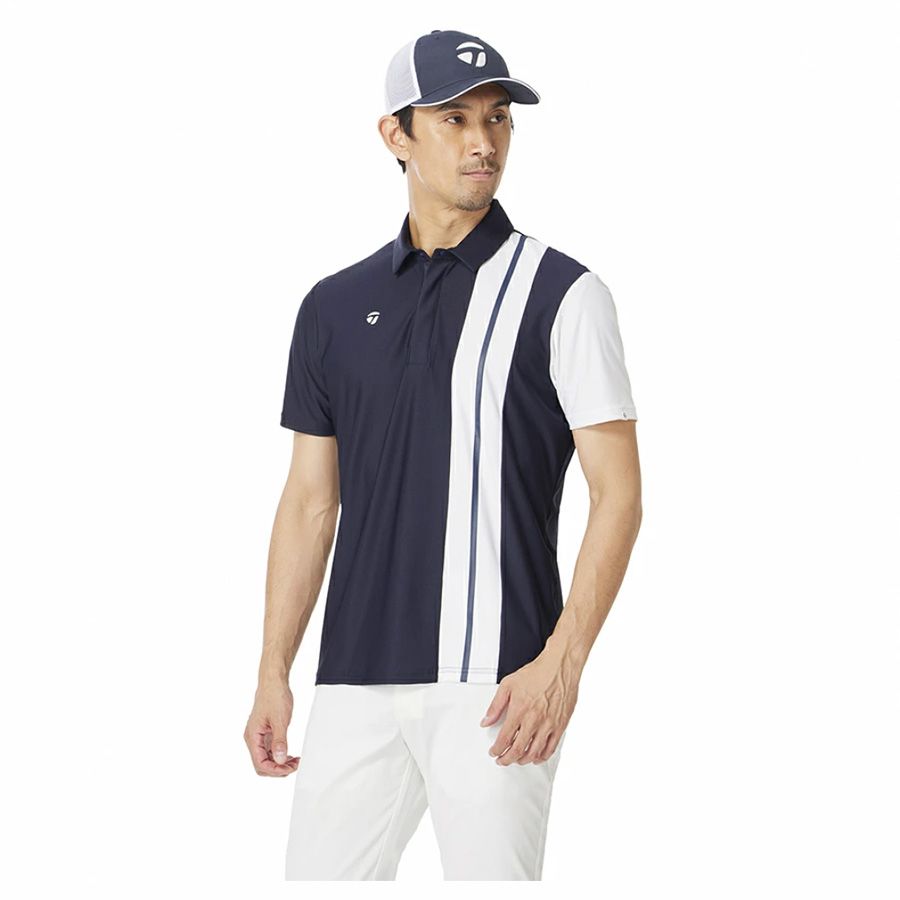 Áo golf nam tay ngắn 2MSPO-UN631 NAVY M13199 | TaylorMadeÁo golf nam tay ngắn Spring/Summer Color Block S/S Polo 2MSPO-UN631 NAVY M13199 | TaylorMade